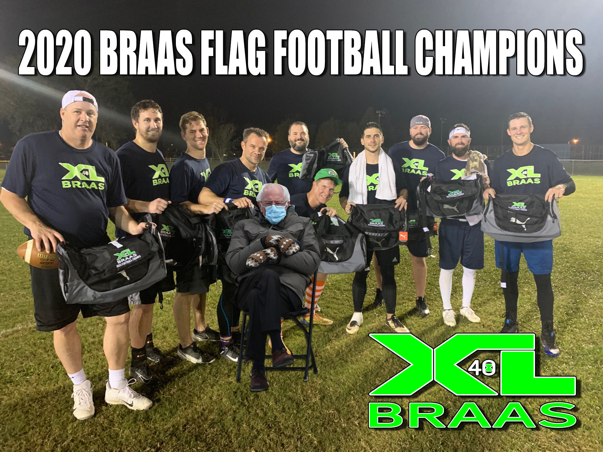 2020 Flag Football Champs 2020 - Team Hebert