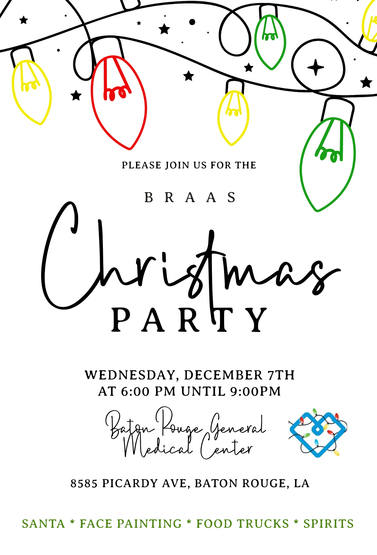 BRAAS CHRISTMAS PARTY INFO! – BRAAS